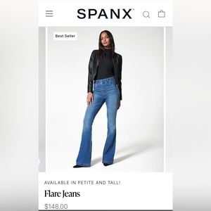 Spanx, Size S Flare Jean in Vintage Indigo